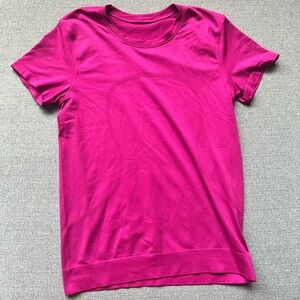 Pink Lululemon Swiftly Tech Short Sleeve Shirt Size 8